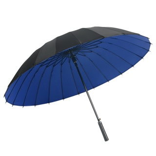 24 Bone Automatic Long Handle Umbrella Straight Rod Double-layer Thickened Windproof Rain-proof Double Large Outdoor Umb