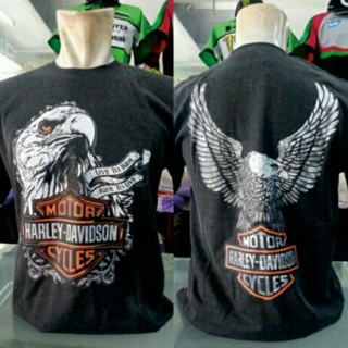 Kaos Harley Davidson Eagle - Live to Ride - Ride to Live - เสื้อยืด - Baju Bikers - Apparel - ของแท้