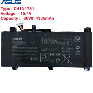 (ส่งฟรี ประกัน 1 ปี) Asus แบตเตอรี่โน๊ตบุ๊ค Battery Notebook ROG Strix GL504G GL704G G531GU Series C41N1731 ของแท้