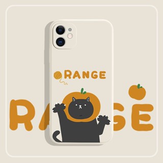 Orange cat เคสไอโฟน iPhone 11 12 13 pro max X Xr Xs Max เคส iPhone 14 plus 14 pro case 7 8 plus เคส นิ่ม phone case