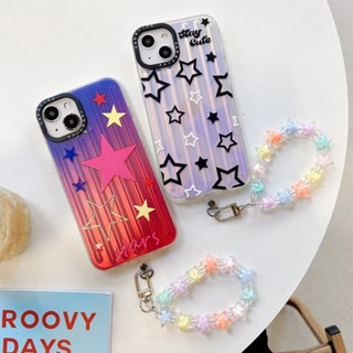 เคสโทรศัพท์มือถือ ซิลิโคนนิ่ม Tpu ป้องกันกระแทก ป้องกันกล้อง ลายดาวเลเซอร์น่ารัก แบบเรียบง่าย สําหรับ iPhone 14 Plus 13 12 11 Pro Max