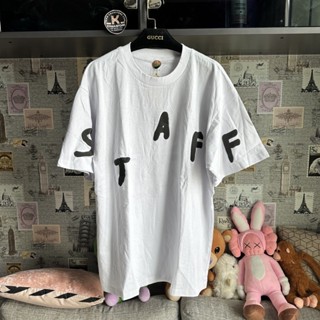 Travis Scott Staff White Tshirt เสื้อยืด แขนสั้น ทราวิช สก๊อต (XL อก 46” ยาว 30”)