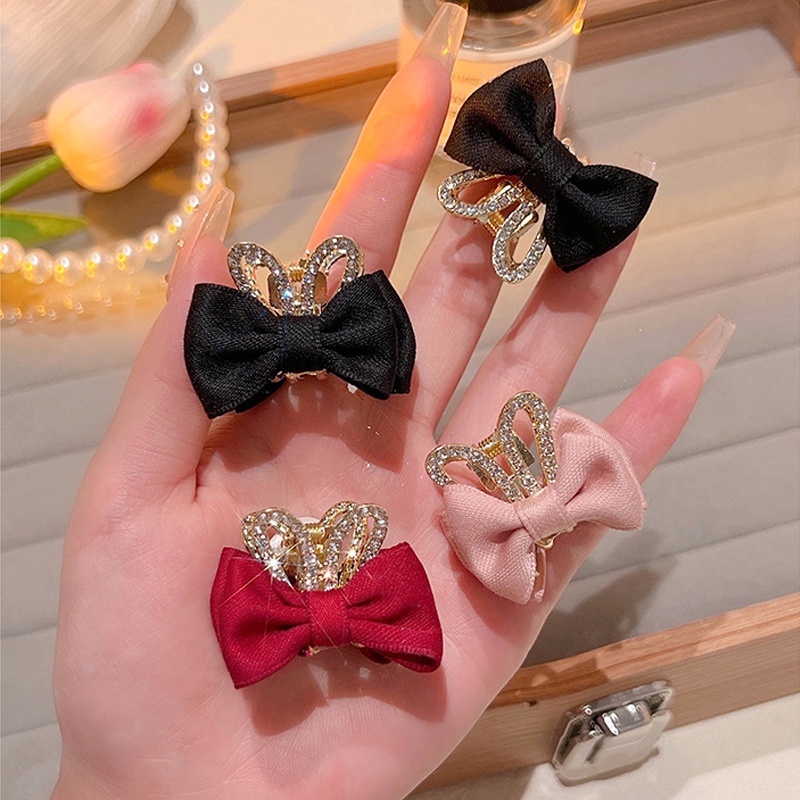 2 ชิ้น / เซต น่ารัก เจ้าหญิงน้อย สามมิติ หูกระต่าย โบว์ กิ๊บติดผม มงกุฎเด็ก หมวกกันน็อก แฟชั่น เด็กผู้หญิง เครื่องประดับผม