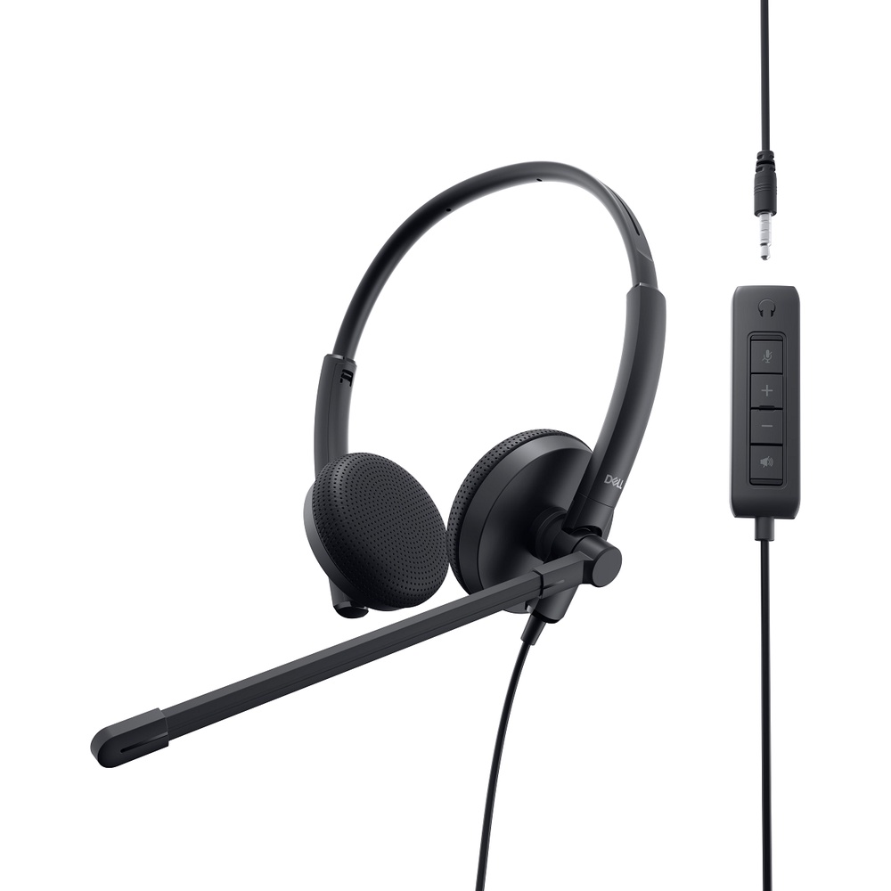 Dell Stereo Headset – WH1022 ➤ หูฟังมีสาย ➤ หูฟัง USB ➤ ของแท้ 100% ➤ รับประกัน 3 ปี
