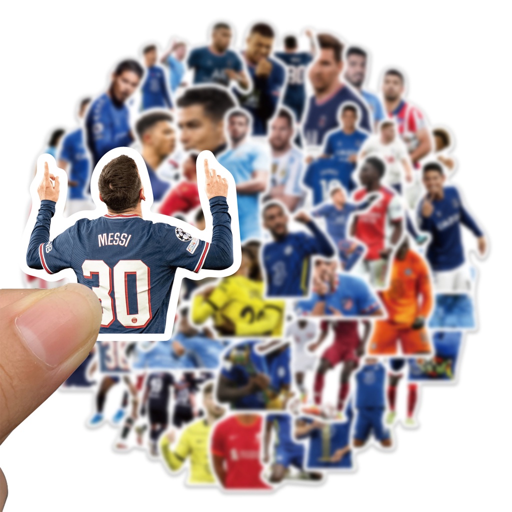 ✨พร้อมส่ง✨worldcup Messi เมสซิ FOOTBALL Neymar เนย์มาร์ Ronaldo sticker สติกเกอร์กันน้ำรูปแบบที่แตกต