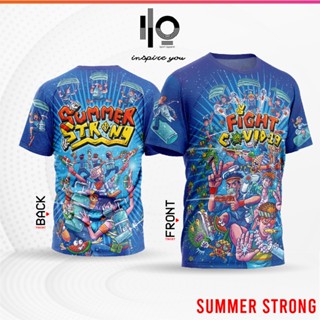 เสื้อวิ่งออกกำลังกาย COVID-19 summer Strong x PUCK