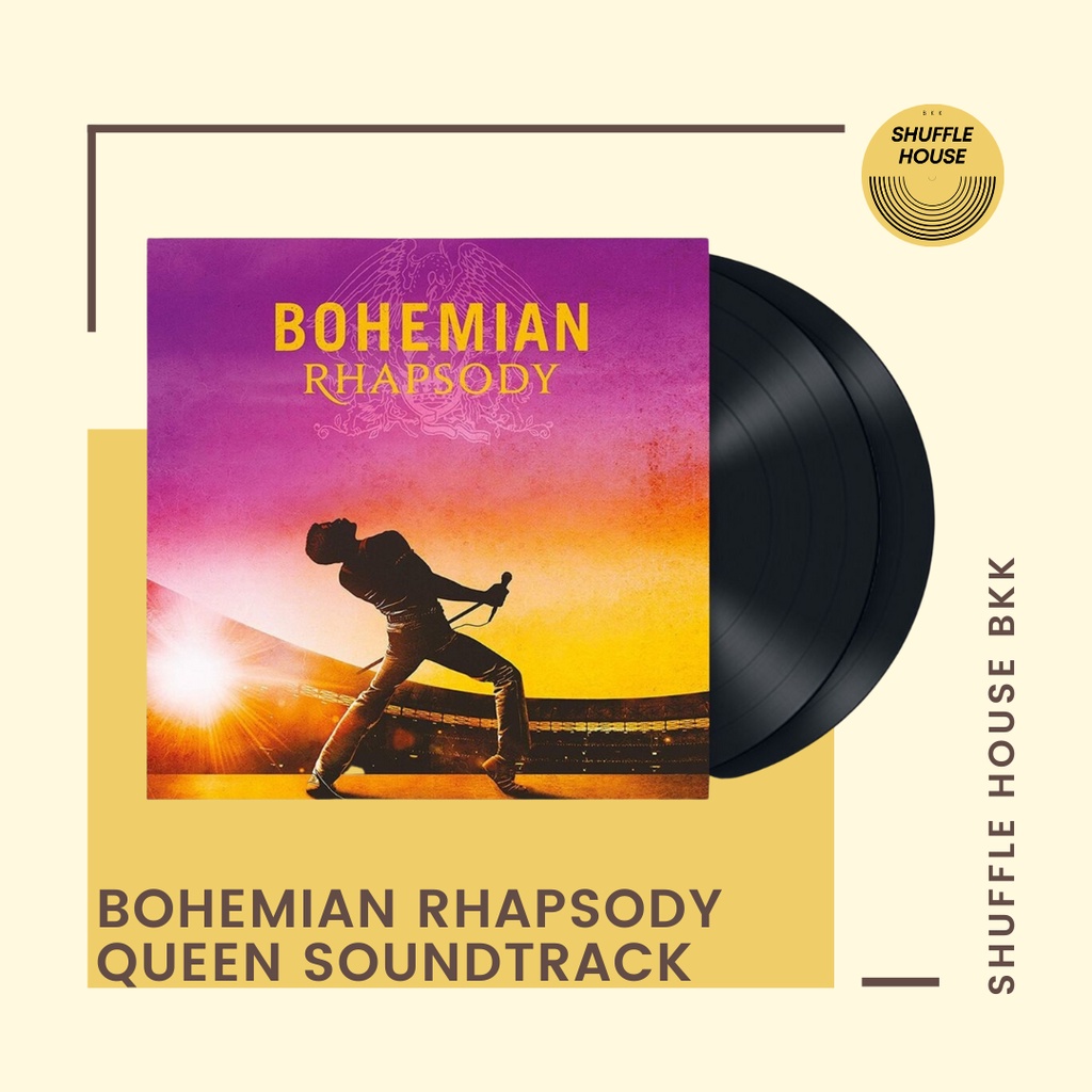 (พร้อมส่ง_จัดส่งฟรี) Bohemian Rhapsody Queen Soundtrack Vinyl แผ่นเสียง/แผ่นไวนิล/แผ่นใหม่ซีล