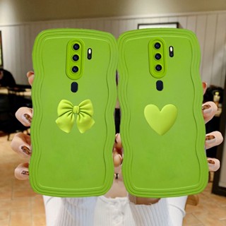 เคสโทรศัพท์มือถือ TPU นิ่ม กันกระแทก ป้องกันกล้อง ลายผีเสื้อ โบว์ หัวใจ 3D สําหรับ Oppo A9 A5 A31 2020 F11