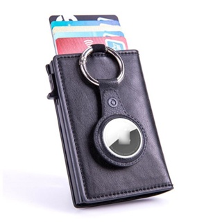 Mini Rfid Credit ID Card Holder for Men Women Airtag Wallet Money Bag Leather Purse Air Tags Bag For Apple AirTags Track