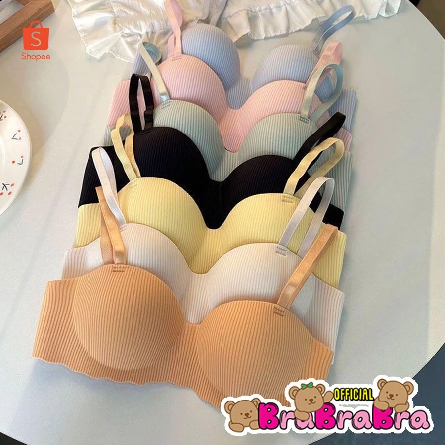 [ส่งจากไทย] 𝑩𝒓𝒂𝑩𝒓𝒂𝑩𝒓𝒂 #bra-190 ชุดชั้นใน เสื้อในไร้โครง มีฟองน้ำ ดันทรงด้านใน