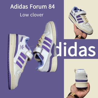 （ยิงจริง）Adidas Forum 84 Low clover ของแท้100%💯รองเท้าผ้าใบ รองเท้า รองเท้าวิ่ง รองเท้า adidas GX4535-1-4