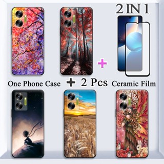 2 IN 1 เคสโทรศัพท์มือถือ พร้อมฟิล์มเซรามิคกันรอยหน้าจอ สําหรับ Infinix Zero 20 X6821