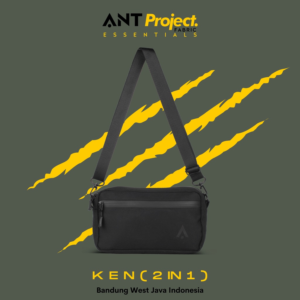 Ant PROJECT - กระเป๋าสะพายข้างผู้ชาย KEN 2 in 1