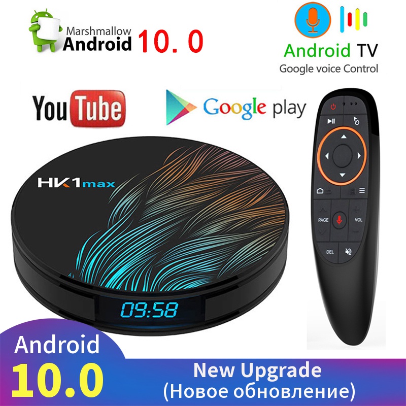 Hk1 Max Smart Tv Box Android 10.0 Rk3318 4gb Ram 128gb Rom 4k Wifi
