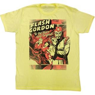 To the Stars and Beyond Flash Gordon T-Shirt เสื้อยืดชาย เสื้อเด็กหญิง เสื้อสีขาว