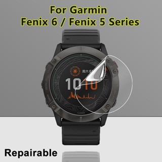 ฟิล์มไฮโดรเจลนิ่ม HD ใส กันรอยหน้าจอ สําหรับ Garmin Fenix 6X 6S 6 Pro Fenix 5X 5S 5 Plus 2 3 5 10 ชิ้น