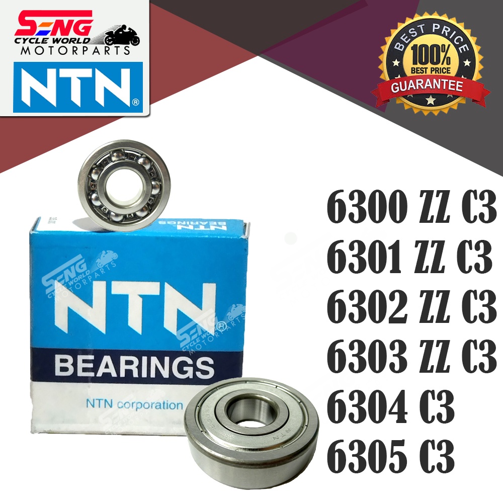 NTN 6300 , 6301 , 6302 , 6303 , 6304 , 6305 ZZ C3 BEARING JAPAN