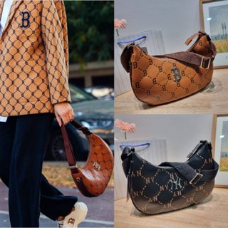 ML.B LEATHER MONOGRAM HOBO BAG