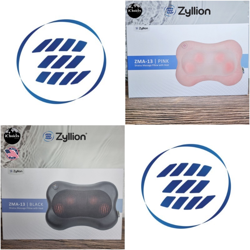 [Zyllion] Shiatsu Massage Pillow With Heat ZMA-13 หมอนนวดไฟฟ้า แบบให้ความร้อน เครื่องนวด คอ น่อง หลั