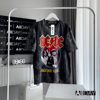 เสื้อวินเทจ สกีนลายACDC ผ้าเกรดพรีเมี่ยมแท้100% ใส่ได้ทั้งชายและหญิง