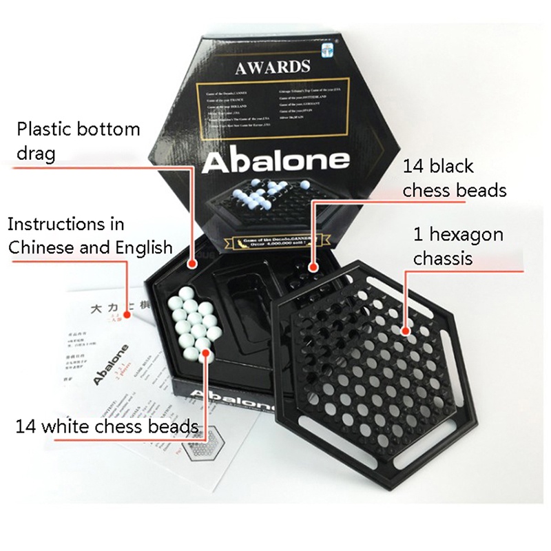 Abalone Table Games Portable Chess Set Family Board Game For Children Kids Intellectual Development Carrom Board Push Ch