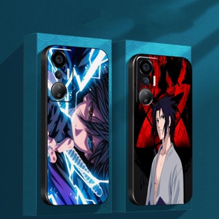 เคสโทรศัพท์มือถือ ซิลิโคนนิ่ม TPU ลายการ์ตูน Naruto Sasuke สีดํา สําหรับ Infinix Hot 20s 20i 20 Free Fire 4G G96 G95 G25 X6827 X655C X655E X6826