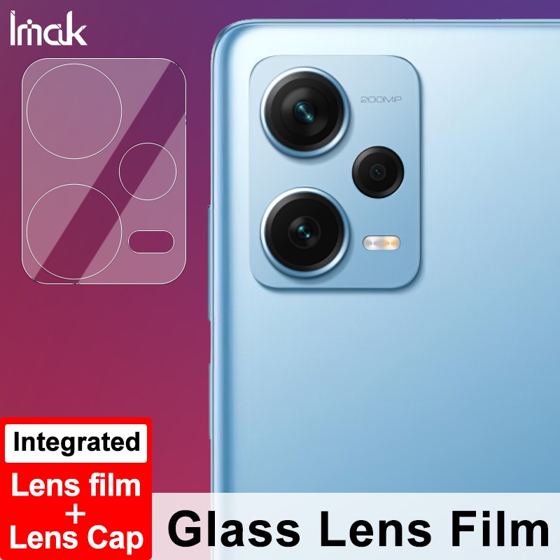 [ฟิล์มเลนส์ + ฝาครอบ] iMak Redmi Note 12 Pro Plus 5G ฟิล์มเลนส์กล้อง Redmi Note12 Explorer / Discovery 5G HD ฟิล์มกระจกนิรภัย กันรอยหน้าจอ