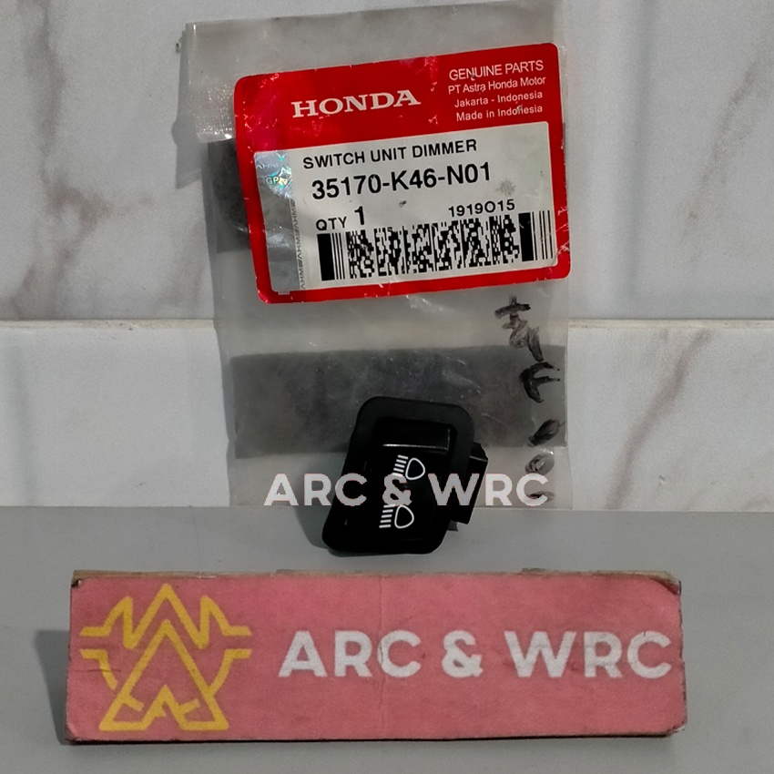 TOMBOL Honda Vario 110 FI สวิตช์ปุ่มหรี่ไฟสูงและต่ํา // 35170K46N01