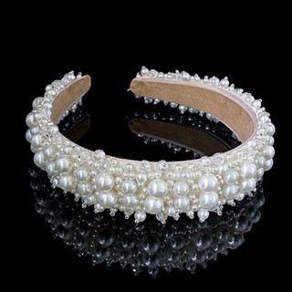 เจ้าสาวมุกบาร็อคคริสตัลคาดศีรษะแฟชั่นเกาหลีมุกลูกปัด ชม. วงก…