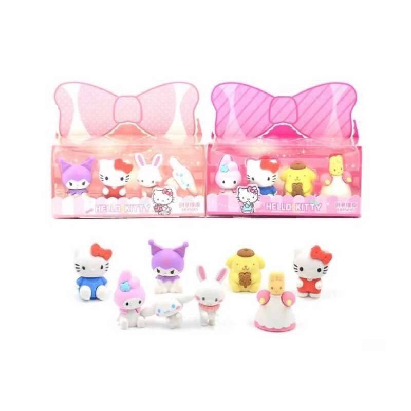 Sanrio Characters Erasers Set (4x16)