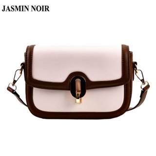 Jasmin NOIR กระเป๋าสะพายข้าง หนัง PU มีตัวล็อค สําหรับผู้หญิง