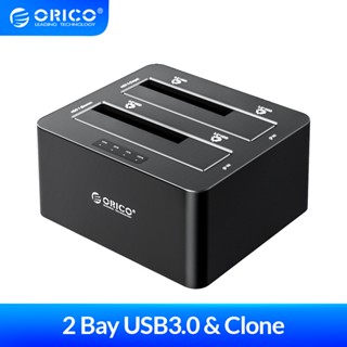 Orico Clone Docking Station 2.5/3.5 hddฮาร์ดไดรฟ์ HDD SATA เป็น USB 3.0 หลายฮาร์ดไดรฟ์ พร้อมออฟไลน์ Clone 2 Bay HDD(6629US3-C)