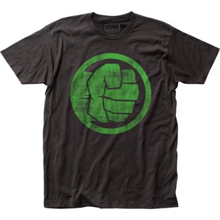 Fist Icon Incredible Hulk T-Shirt เสื้อครอปสายฝอ เสื้อผู้ชายเท่