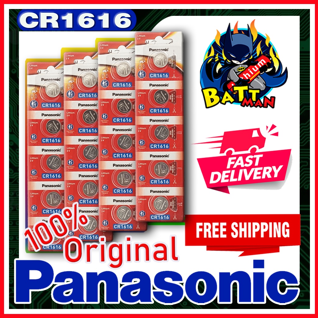 Panasonic Cr1616 3v New Battery Button lithium Batteries Cell Coin (Original : from Panasonic energy