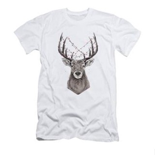 Xmas deer T-Shirt เสื้อยื เสื้อยืดคอกลม เสื้อยืดสวยๆ