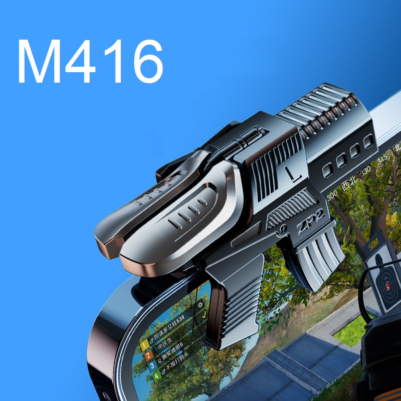 M416 จอย PUBG กดได้ 4 ตำแหน่ง แบบหนีบ จอยราชากินไก่ จอยเกม จอยเกมส์ จอยเกมส์มือถือ จอยเกมส์ Joystick