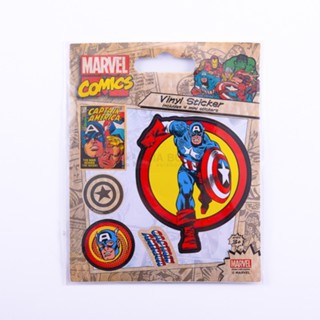 Asia Books สติกเกอร์ติดกระเป๋าเดินทาง VINYL STICKER CAPTAIN AMERICA RETRO