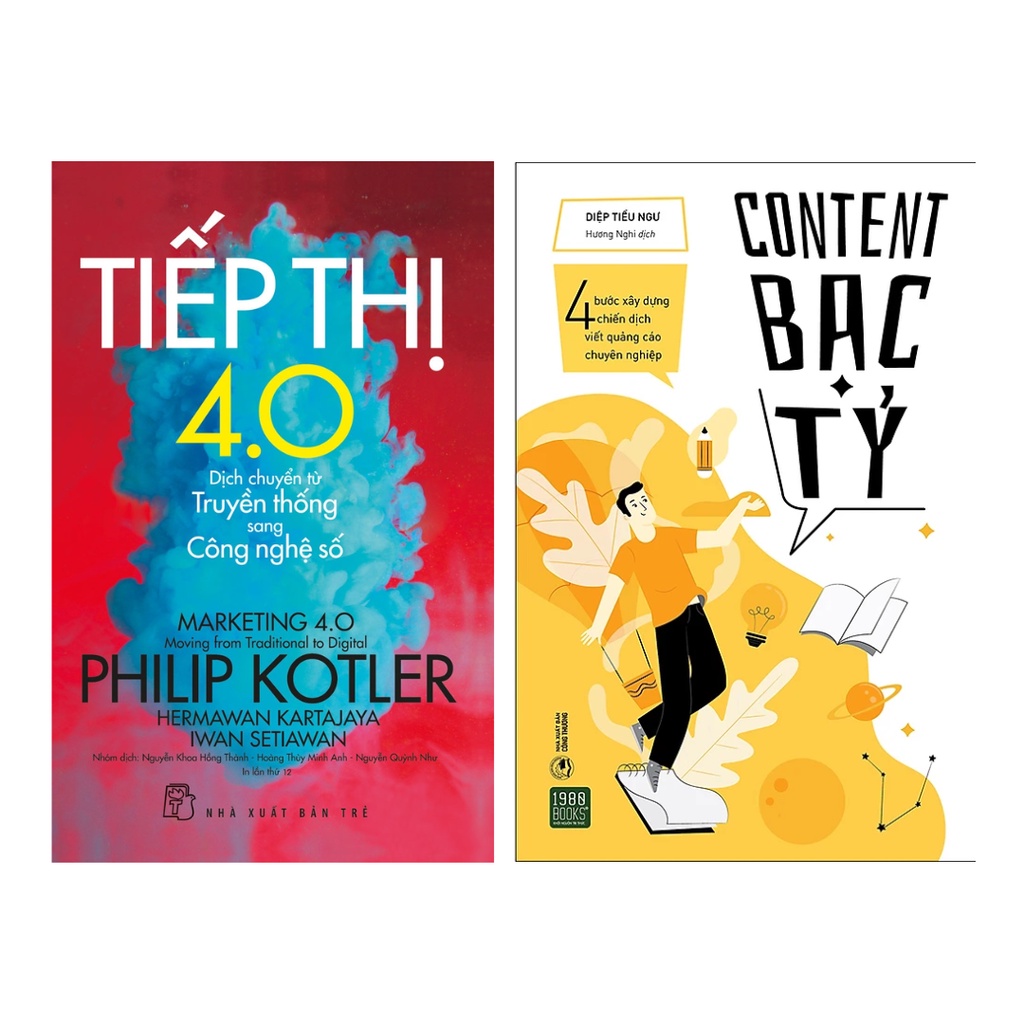 หนังสือ - Combo 2Q Marketing: Marketing 4.0 + Billion Dollar Content