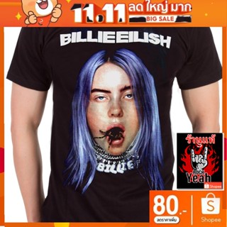 เสื้อวง BILLIE EILISH เสื้อผ้าแฟชั่น Rock เสื้อวินเทจ บิลลี ไอลิช RCM1845