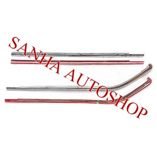 คิ้วขอบกระจกโครเมียม Nissan Almera ปี 2011,2012,2013,2014,2015,2016,2017,2018,2019