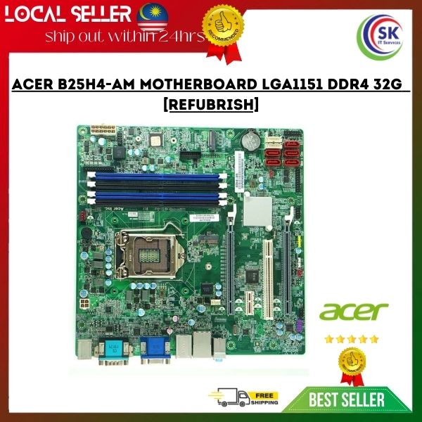 เมนบอร์ด Acer VERITON M4650G B25H4-AM LGA1151 DDR4 32G [REFUBRISH]