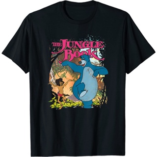 เสื้อยืด The Jungle Book Mowgli &amp; Baloo Dancing Friends Childrens T-Shirt Fashion Clothing Tops   Distro Character 1-12