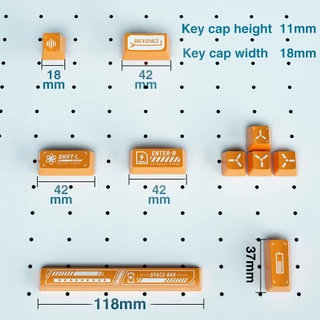 Aula PBT ปุ่มกดคีย์บอร์ด 10 คีย์ 3 สี คุณภาพสูง ถอดออกได้ กันลื่น ทนต่อการสึกหรอ