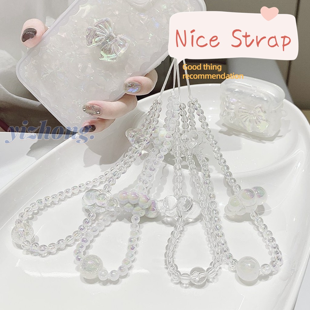 สายคล้องโทรศัพท์ ป้องกันการสูญหาย เลเซอร์ ไม่ซ้ําใคร เมฆ 3D ตกแต่ง จี้ มัลติฟังก์ชั่ โทรศัพท์มือถือ เชือกเส้นเล็ก หูฟังบลูทูธ ฝาครอบ พวงกุญแจ กระเป๋า อุปกรณ์เสริม