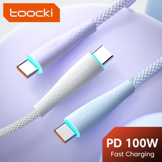 Toocki สายเคเบิลชาร์จเร็ว 100W Type C PD 60W USB C เป็น USB C สําหรับ Xiaomi POCO