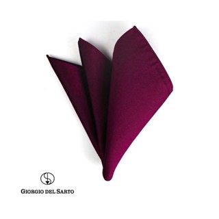 GIORGIO DEL SARTO Silk Pocket Square ผ้าเสียบสูทไหม 100%Silk