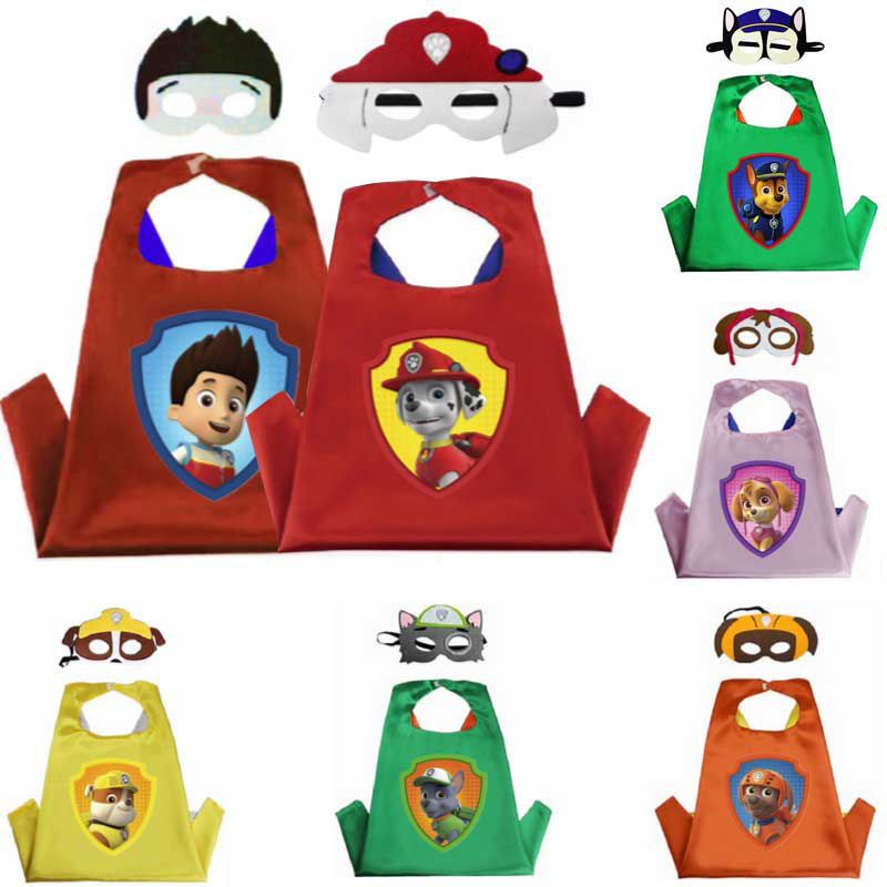 2ชิ้นเสื้อคลุมเด็กและหน้ากากคอสเพลย์เครื่องแต่งกายการ์ตูนพรรคสวมใส่พร้อมสต็อก