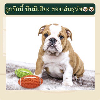 BN-071 ของเล่นสัตว์เลี้ยง สุนัข หมา ลูกรักบี้ ลูกบอลหมา ของเล่นขัดฟัน ราคาถูก พร้อมส่งจ้า🐶🐶