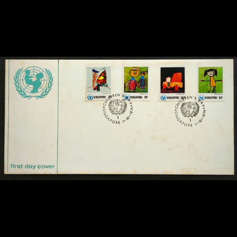 Fdc 1974 - UNICEF วันเด็ก / โทน (แสตมป์ 4v)