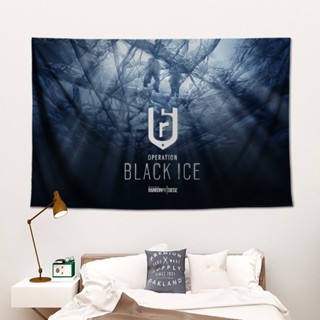 [tapestry ผ้าแขวน] โปสเตอร์ ผ้าแคนวาส ลาย Rainbow Six Siege ขนาดใหญ่ R6 สําหรับตกแต่งผนังบ้าน